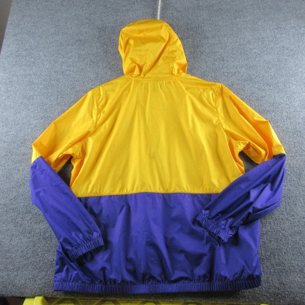 LSU Tigers Jacket Mens XL Gold Purple NCAA Football Nike Hooded Pullover